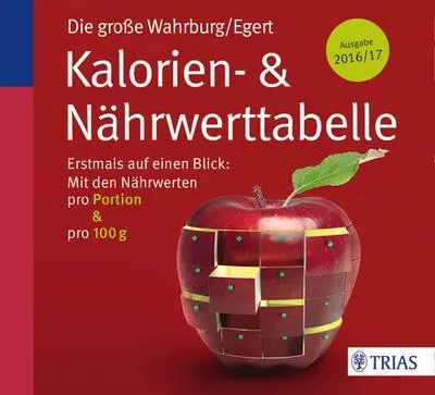 Produktbild von Die große Wahrburg/Egert Kalorien-&-Nährwerttabelle