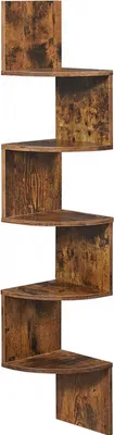 Produktbild von DOCHTMANN, Wandeckregal, braun 20x128x20cm