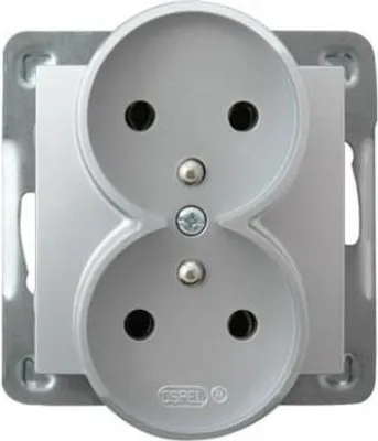 Produktbild von Ospel GP-2YRZ/m/18, Silber, IP20, 16 A, 71 mm, 45 mm, 71 mm