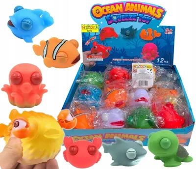 Produktbild von Nicola Toys Bunter Anti-Stress-Ball mit Augen