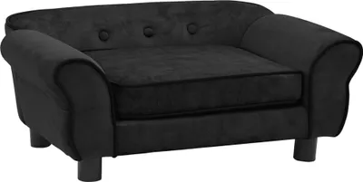 Produktbild von vidaXL Hundesofa Schwarz 72x45x30 cm Plüsch