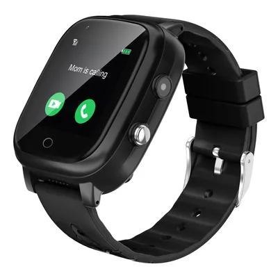 Image de T5 4G Smartwatch pour enfants avec caméra GPS 2 voies voix & vidéo appel SOS pour 4-12 ans anniversaire enfant noir