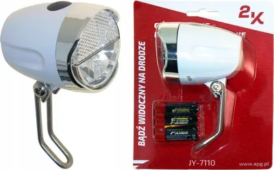 Zdjęcie produktu dla Lampka z odblaskiem mocowania na widelec 1W 4xAAA