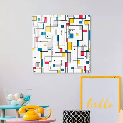 Produktbild von Wallity, UV-820 - 50 x 50, Dekorative Malerei aus gehärtetem Glas, Mehrfarbig, 100 % gehärtetes Glas, 50 x 50 cm