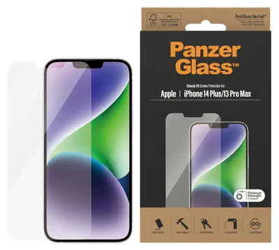 Immagine prodotto di Panzerglass Classic Fit Vetro antibatterico per Iphone 14 Plus / 13 Pro Max