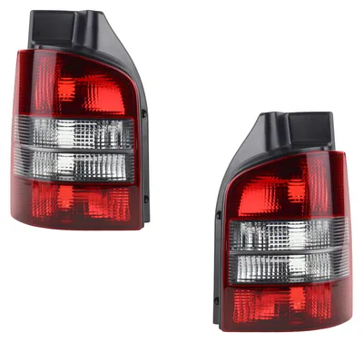 Produktbild von Rück Leuchten Set Rück Leuchte passend für VW Bus T5 mit Flügeltüren rot/schwa. Johns