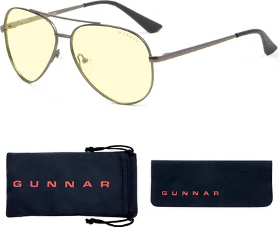 Produktbild von Gunnar Optiks Maverick, Oval, Gaming, Edelstahl, Edelstahl, Bernstein, Maverick