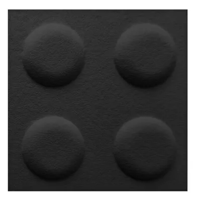 Produktbild von FOLTE 3D Wandpaneele 30x30 cm Filz - Blöcke, Kinderzimmer, schwarze Melange Farbe