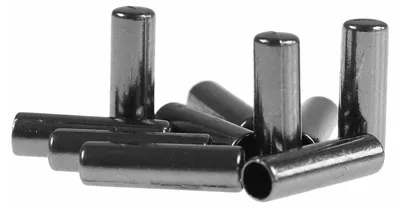 Produktbild von 10 Kordelenden Metall Endstück 5x17mm für 4mm Kordel, Farbwahl - Schnur rund