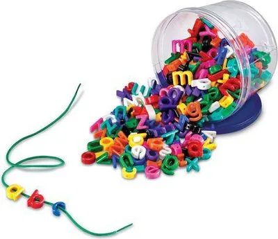 Image de Learning Resources Jouets éducatifs - Uppercase Lacing Alphabet multicolore
