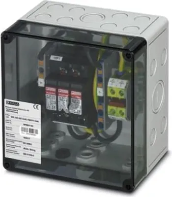 Produktbild von Phoenix Contact PV-Anschlussbox, 1 MPPT, 2IN/1OUT pro MPPT, ÜSS Typ I/II, Kabelverschraubung, 1 Stk.