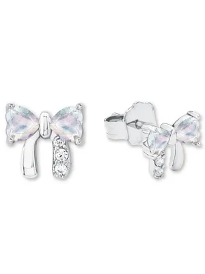 Produktbild von Prinzessin Lillifee 2034219 Mädchen Ohrstecker Masche Silber Weiß