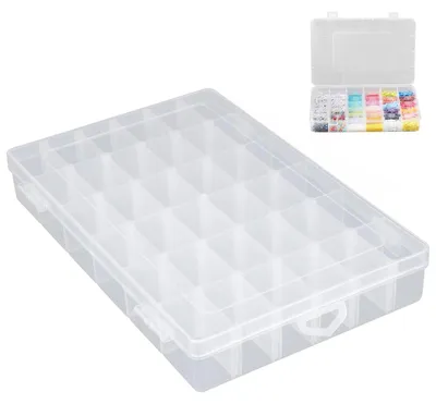 Productafbeelding van Sorteerbox – Een praktische organizer voor kleine onderdelen, met 36 verschillende compartimenten voor kralen; een opbergbox voor sieraden; schroeven
