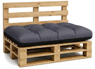 Produktbild von Palettenkissen Outdoor Sitzkissen 120x80 cm Europaletten Palettenmöbel Graphit