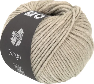 Produktbild von Lana Grossa BINGO 50 g extrafeine Wolle 80 m Farbe 763 - Hellgrau
