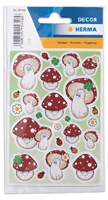 Immagine prodotto di HERMA 15746 HERMA Adesivo DECOR Funghi fortunati