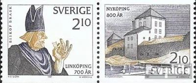 Produktbild von Briefmarken Schweden 1987 Mi 1441-1442 Paar (kompl.Ausg.) postfrisch Sondermarke