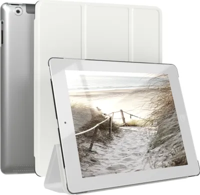 Produktbild von EAZY CASE Smartcase für Apple iPad 2 / 3 / 4 Tabletcase Bookcover Smart Flipcase magnetisch Weiß