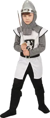 Produktbild von Mittelalter-Kreuzritterkostüm für Jungen S 4-6 Jahre (110-120 cm)