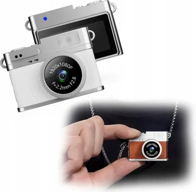 Image de XREC Mini appareil photo numérique X4 2MP 1080p LCD 0.96 Pendant Pendant/ X4 Blanc