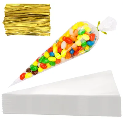 Immagine prodotto di 1000 sacchetti trasparenti da 16x30 cm, ideali per snack e confezioni regalo
