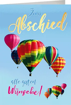 Produktbild von Abschied - A4 - Glückwunschkarte im Format 20,5 x 29 cm mit Umschlag