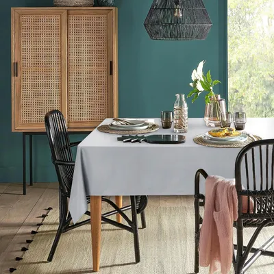 Zdjęcie produktu dla Obrus Plamoodporny Prostokątny Szary 135x200 cm Klasyczny
