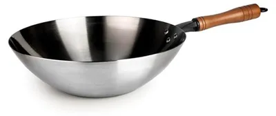 Immagine prodotto di Padella wok Ibili Karbonsteel, Acciaio al carbonio, 32 cm, argento/marrone