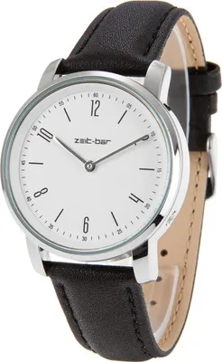 Produktbild von Zeit-Bar Funk-Armbanduhr Damen, Metallgehäuse, Leder-Uhrband