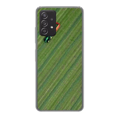 Produktbild von MuchoWow® Handyhülle Schutzhülle Hülle für Samsung galaxy a73 Zugmaschine - Anhänger - Grün Silikon Softcase Handy Hülle - Handyhülle