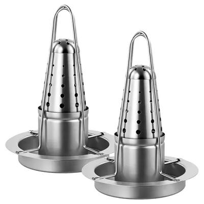 Produktbild von Set mit 2 Edelstahl-Hähnchengrills
