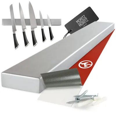 Produktbild von Moritz & Moritz Magnetleiste Messer selbstklebend 40cm - Messer Magnetleiste zum