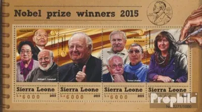 Produktbild von Briefmarken Sierra Leone 2015 Mi 6707-6710 Kleinbogen (kompl. Ausg.) postfrisch Nobelpreis