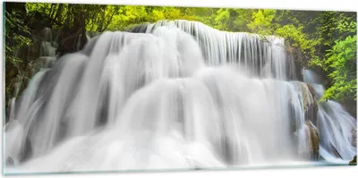 Produktbild von Bilder auf glas - Park natur landschaft - 120x50cm - Glasbilder - Wandbilder - Kunstdruck - zum Aufhängen bereit - Wanddekoration aus Glas - Glas Bilder - Wandbild auf Glas - GAB120x50-2511