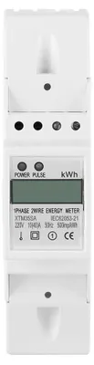Image de Compteur d'énergie monophasé de 10 à 40A pour rail DIN, avec compteur numérique LCD de kWh