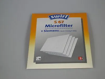 Produktbild von Swirl S67 4 Universal-Mikrofilter für Delonghi Bosch Siemens Privileg Ufesa Staubsauger