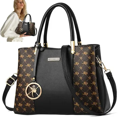 Produktbild von OKWISH Henkeltasche, Umhängetasche, Handtasche, Tragetasche, Aktentasche Tasche Damen, Schultertasche, Arbeitstasche, Messenger-Tasche für Frau Frauen