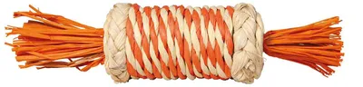Produktbild von TRIXIE Spielzeug für Kleinnager, Kaninchen, Spielrolle, Beige, Orange, 180 mm