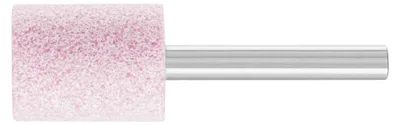 Produktbild von Pferd Schleifstift Körnung 60EK 20 x Höhe 25mm Schaft-Durchmesser 6mm Zylinderform Härte 0 rosa (AR) - 31131276