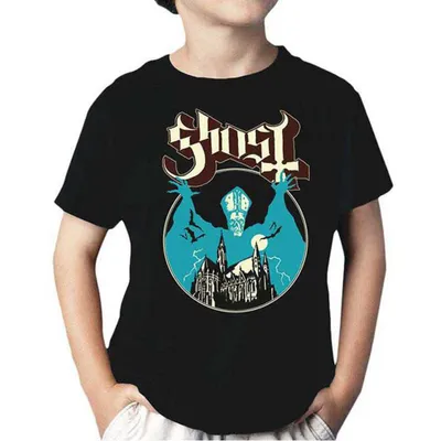Immagine prodotto di Ghost - Maglietta Opus Eponymous per bambini da 7 a 8 anni - nero