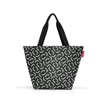 Produktbild von Reisenthel Shopper M, Stoffbeutel, Schwarz, Weiß, Polyester, Muster, 15 l, 510 mm