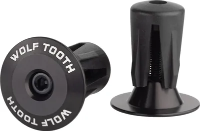 Produktbild von Wolf Tooth Alloy Bar End Plugs Black Lenkergriff