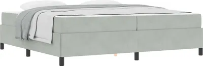 Obrázok produktu pre Rám postele Svetlosivá 200 x 200 cm látka