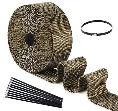 Imagen del producto de Solidchoice - Cinta protectora contra el calor para escapes, 5 metros x 50 mm
