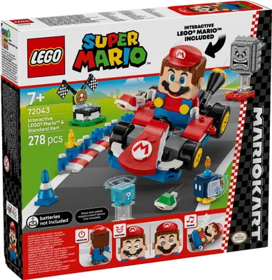 Obrázok produktu pre LEGO Super Mario Mario KartTM – Interaktívny ® MarioTM a Standard Kart, Stavebnica, 7 rok / roky, Plast, 278 kusov, 483 g