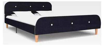 Produktbild von Bettgestell Dunkelgrau Stoff 135x190 cm