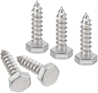 Zdjęcie produktu dla Śruby sześciokątne ze stali nierdzewnej 304, 5 sztuk, 1/4" x 1", gwint częściowy