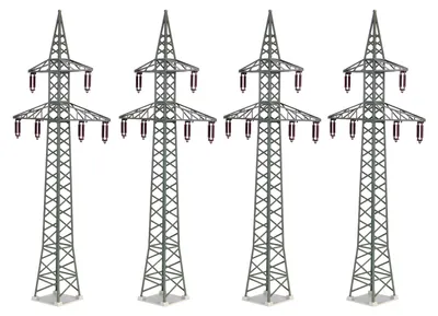 Image de H0 Kit décoratif Pylônes électriques 4 pièces