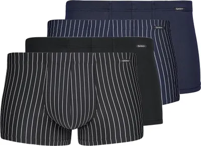 Produktbild von Skiny 4er Pack Basic Retro Short / Pant Schmaler, innenliegender Bundgummi, Körpernaher Schnitt, Mit Stretch für eine ideale Passform