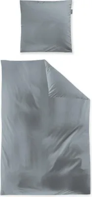 Produktbild von Irisette GmbH & Co. KG Mako-Satin uni Bettwäsche Set uni Paris 8000 Farbe blau Größe 140 x 200